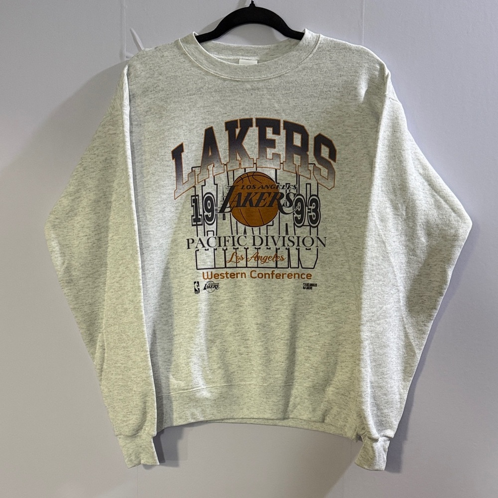 Hanes Gray Lakers Crewneck Sweater